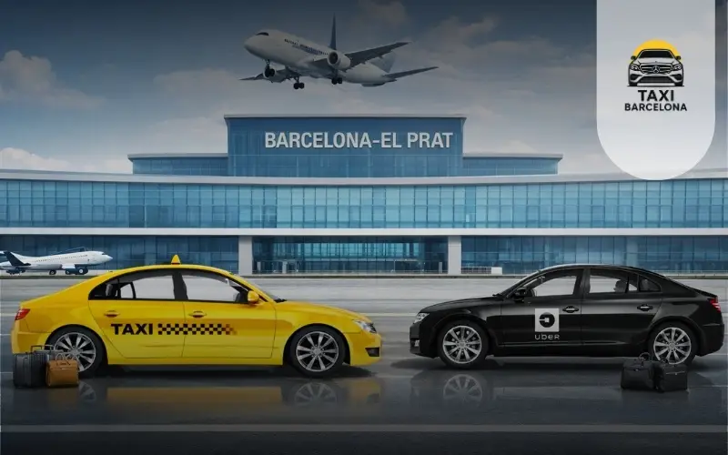 Taxi vs Uber en Barcelona para ir al aeropuerto